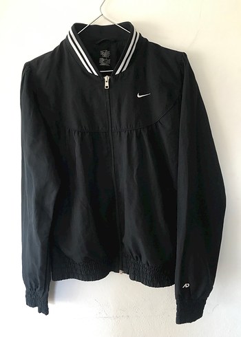 Nike Siyah Fermuarlı Bomber Kadın Mevsimlik Ceket - Görsel 2