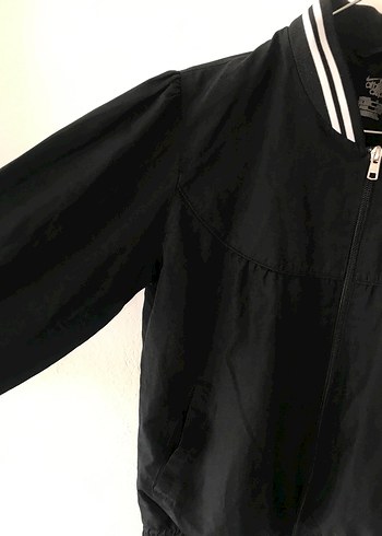 Nike Siyah Fermuarlı Bomber Kadın Mevsimlik Ceket - Görsel 4