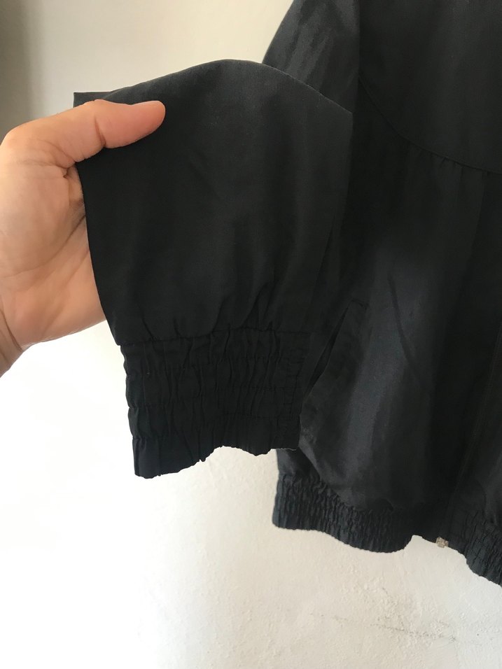 Nike Siyah Fermuarlı Bomber Kadın Mevsimlik Ceket - Görsel 3