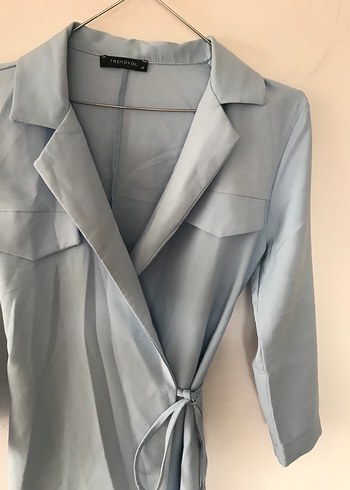 Mavi Kadın Elbise - Görsel 7