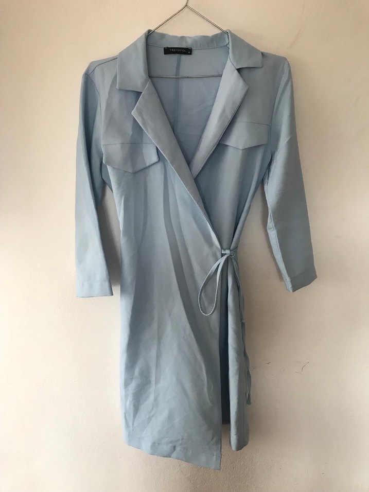 Mavi Kadın Elbise - Görsel 4