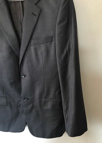 Klasik Kesim Gri Erkek Takım Elbise Ceketi - Görsel 6