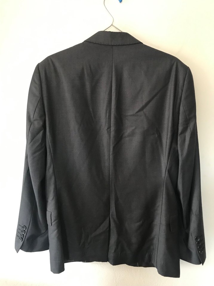 Klasik Kesim Gri Erkek Takım Elbise Ceketi - Görsel 2