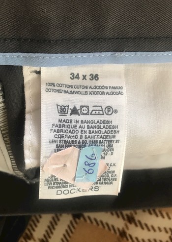 34-36 Beden Erkek Gri Regular Fit Pantolon - Görsel 12