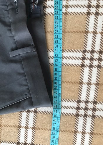 34-36 Beden Erkek Gri Regular Fit Pantolon - Görsel 9