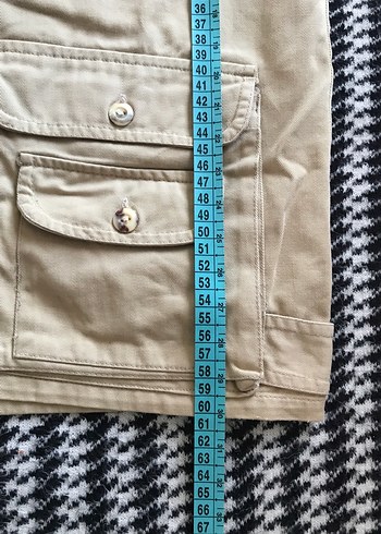 Bej Düğmeli Çok Cepli Erkek Avcı Yelek - Görsel 9