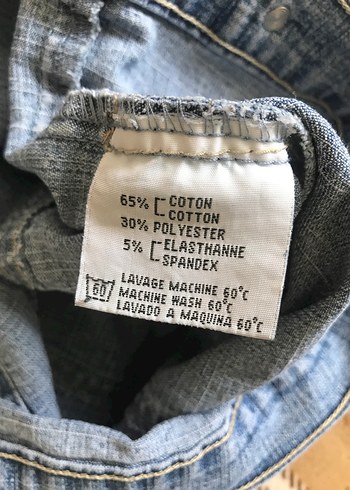 42 Beden Kadın Açık Mavi Denim Ceket Uzun Kollu