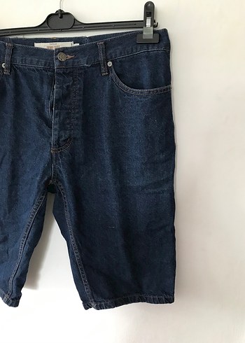 Diğer Erkek Lacivert Denim Kot Şort