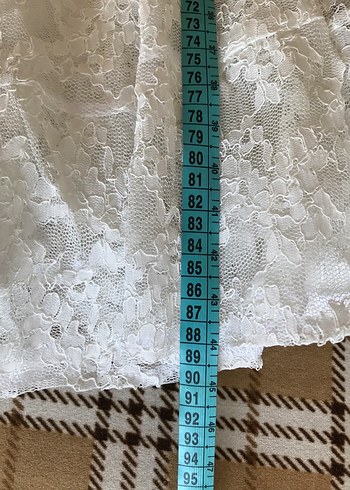 Dantel Beyaz Elbise - Görsel 15