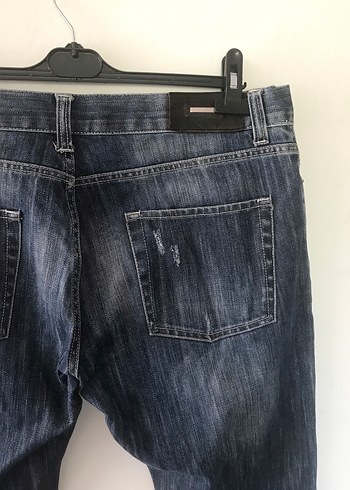 34 Beden Düğmeli 32-34 Beden Erkek Denim Jean