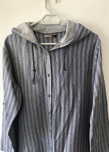 Çizgili düğmeli tunik - Görsel 10