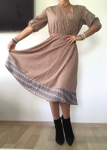 Desenli Elbise