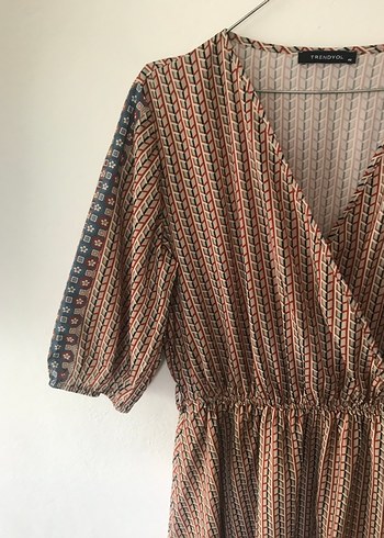 Desenli Elbise - Görsel 10