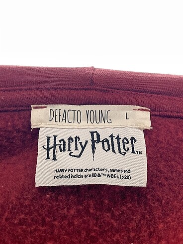 l Beden bordo Renk Defacto Sweatshirt %70 İndirimli.
