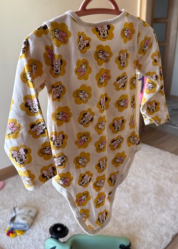 Sarı Desenli Uzun Kollu Bebek Body - Görsel 5