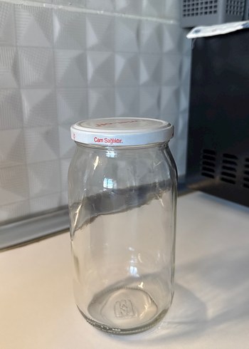 Beyaz Kapaklı Cam kavanoz - Görsel 5