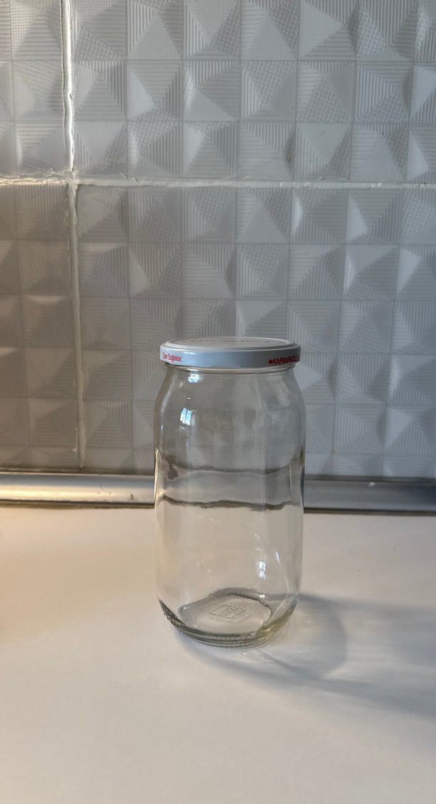 Beyaz Kapaklı Cam kavanoz - Görsel 2