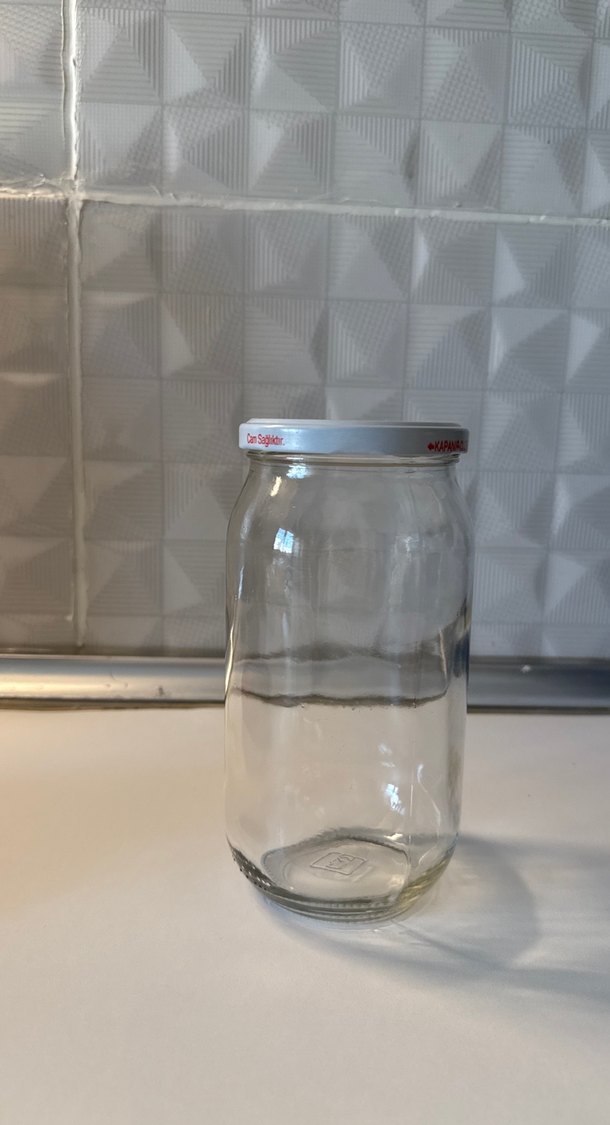 Beyaz Kapaklı Cam kavanoz - Görsel 4