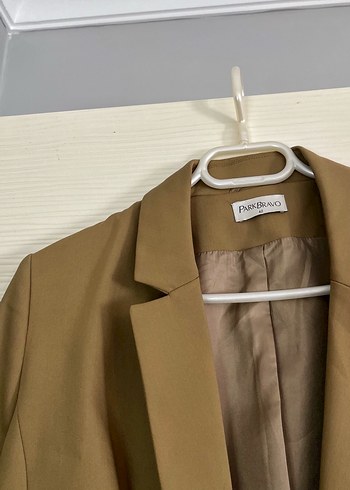 Bej Düğmeli Kadın Blazer Ceket - Görsel 2