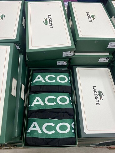 Lacoste Premium Kutulu Boxer Seti
