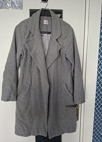 Gri Uzun Klasik Kaban - Görsel 2