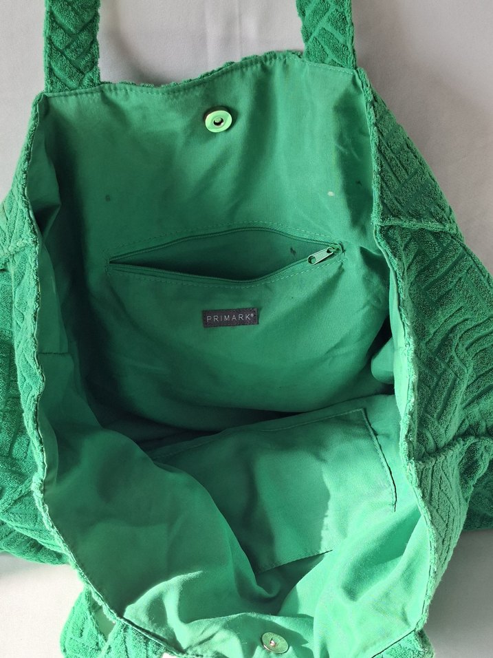 Yeşil Fermuarlı Bohem Kadın Çantası - Görsel 2