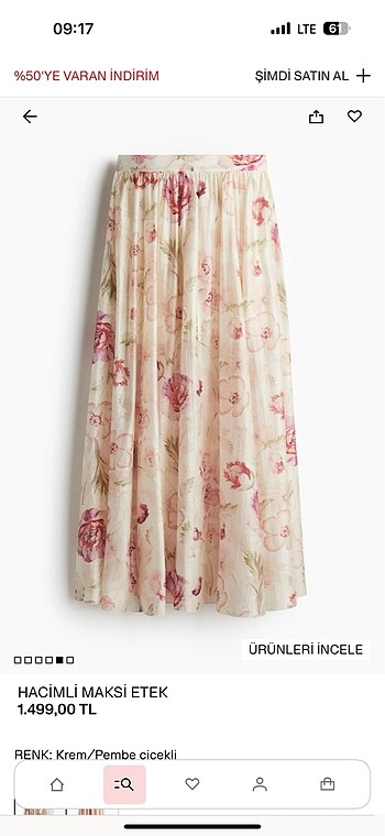 H&M tencel etek