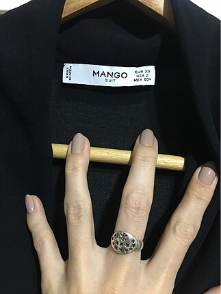 xs Beden siyah Renk Mango şifon bluz