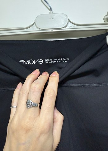 H&M Siyah Yüksek Bel Mini Spor Şort