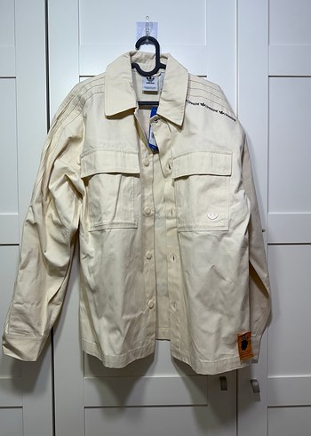 Erkek Beyaz Pamuk Overshirt - Görsel 4