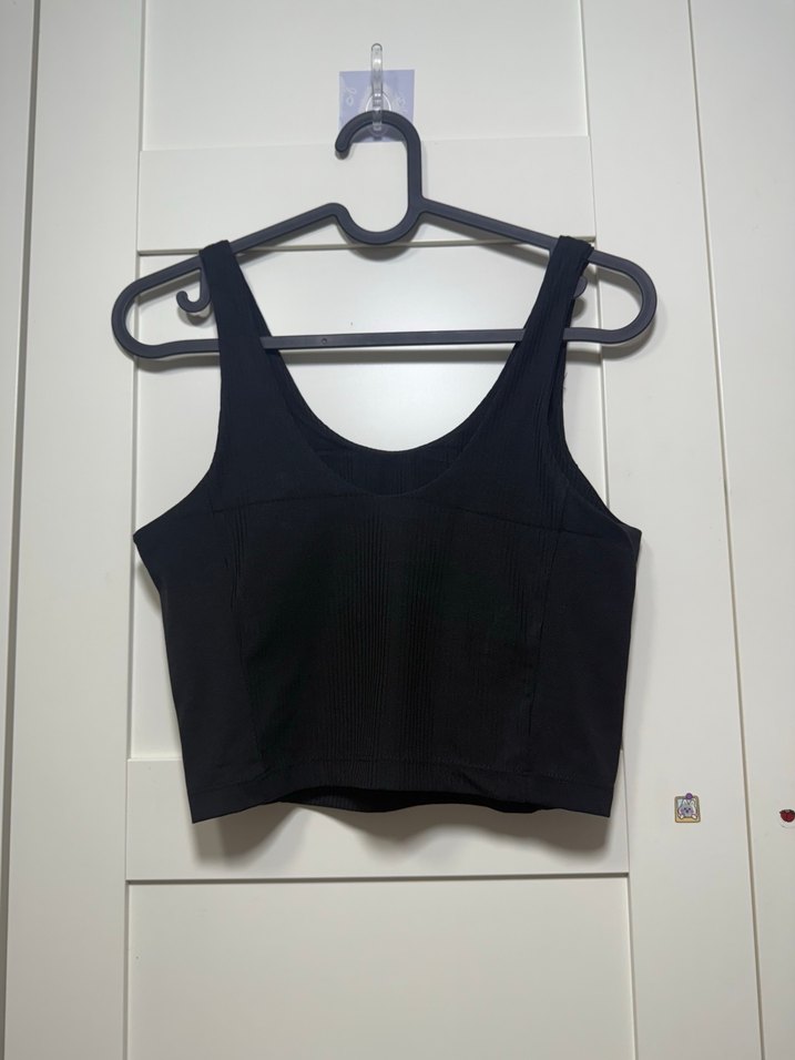 Siyah Kolsuz Crop Top - Görsel 3