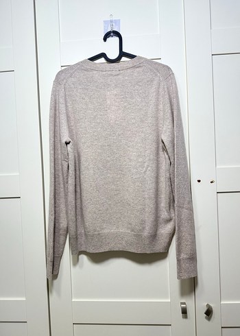 Bej Kadın kaşmir Kazak, Yuvarlak Yaka - Görsel 4