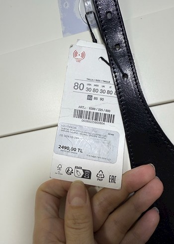 Siyah Deri Kemer - Görsel 4