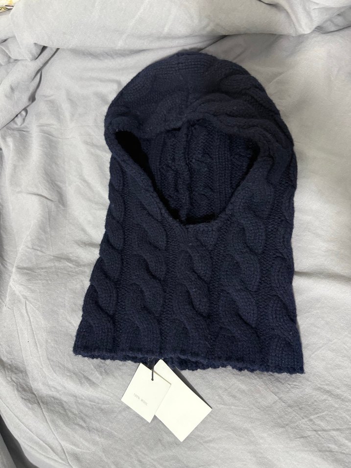 Kadın Siyah Örgü Yün Bere - Görsel 2