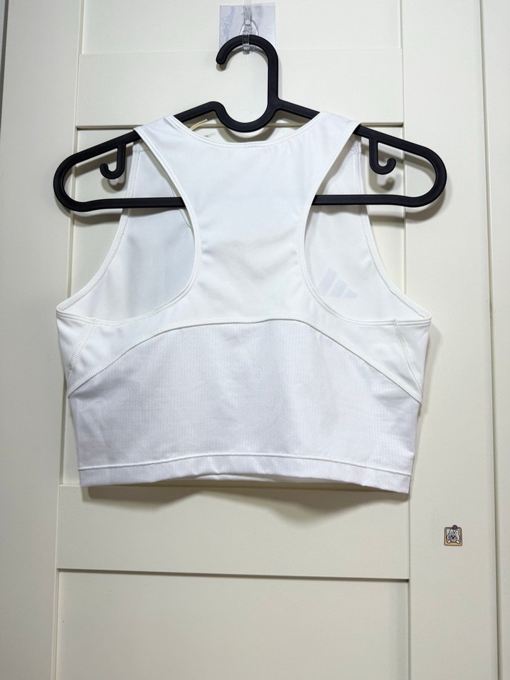 Beyaz İnce Askısız Spor Üst - Görsel 3