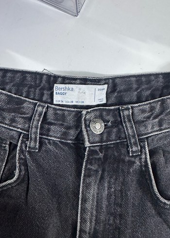 Siyah baggy erkek Denim Pantolon - Görsel 3