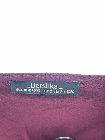 xs Beden bordo Renk Bershka Bluz %70 İndirimli.