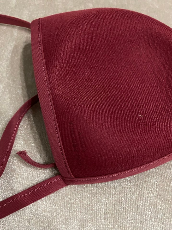 Bordo İnce Askılı Mini Bikini Takımı - Görsel 2