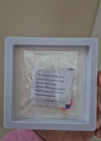 Pastel Pembe Çiçekli Nail Art Takma Tırnak Seti - Görsel 7