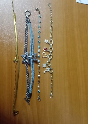 Renkli Zincir Detaylı Bohem Kadın Bileklik
