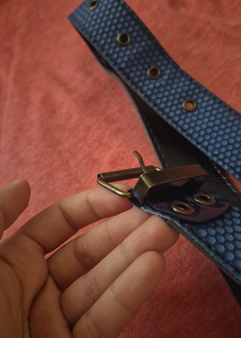 mavi renkli cocuk pantolon kemeri - Görsel 2