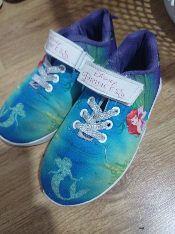 Kız Çocuk Disney Prenses Mavi Spor Ayakkabı - Görsel 5