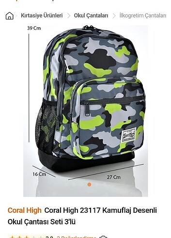 CAROL HİGH OKUL ÇANTASI - Görsel 2