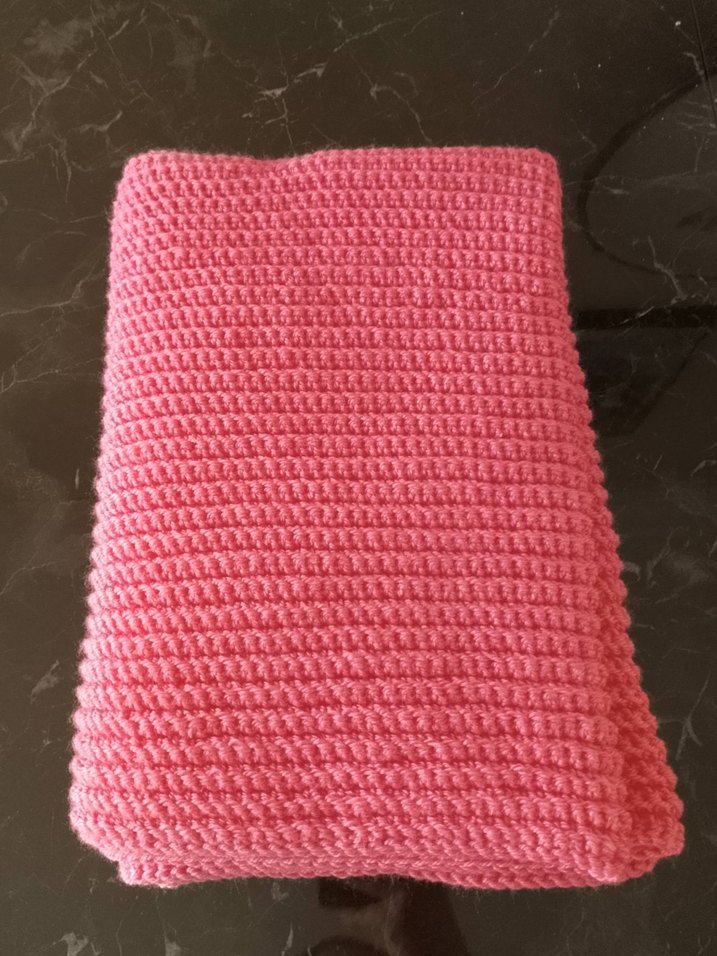 Pembe Çocuk Örgü Battaniye - Görsel 3