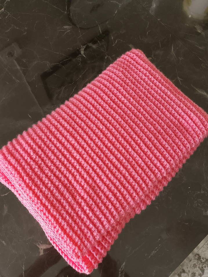 Pembe Çocuk Örgü Battaniye - Görsel 5