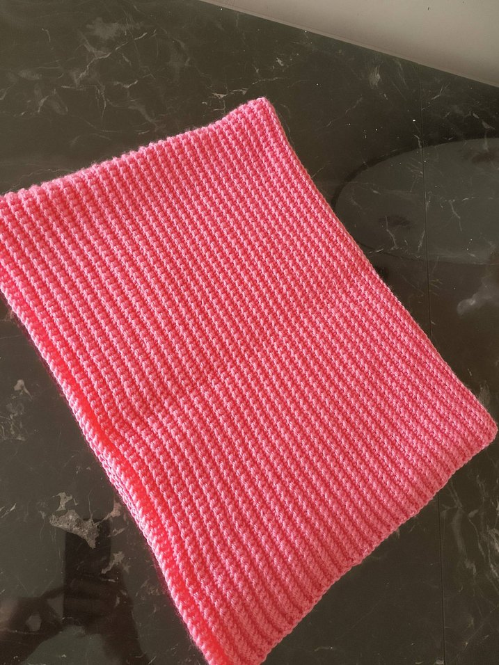 Pembe Çocuk Örgü Battaniye - Görsel 4