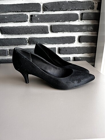 39 Beden siyah Renk Siyah Süet Topuklu Ayakkabı