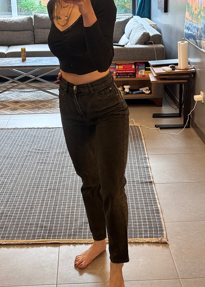 Pullbear kot jeans - Görsel 3