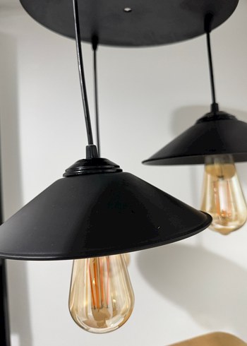 Siyah Çiftli Sarkıt Avize - Görsel 2