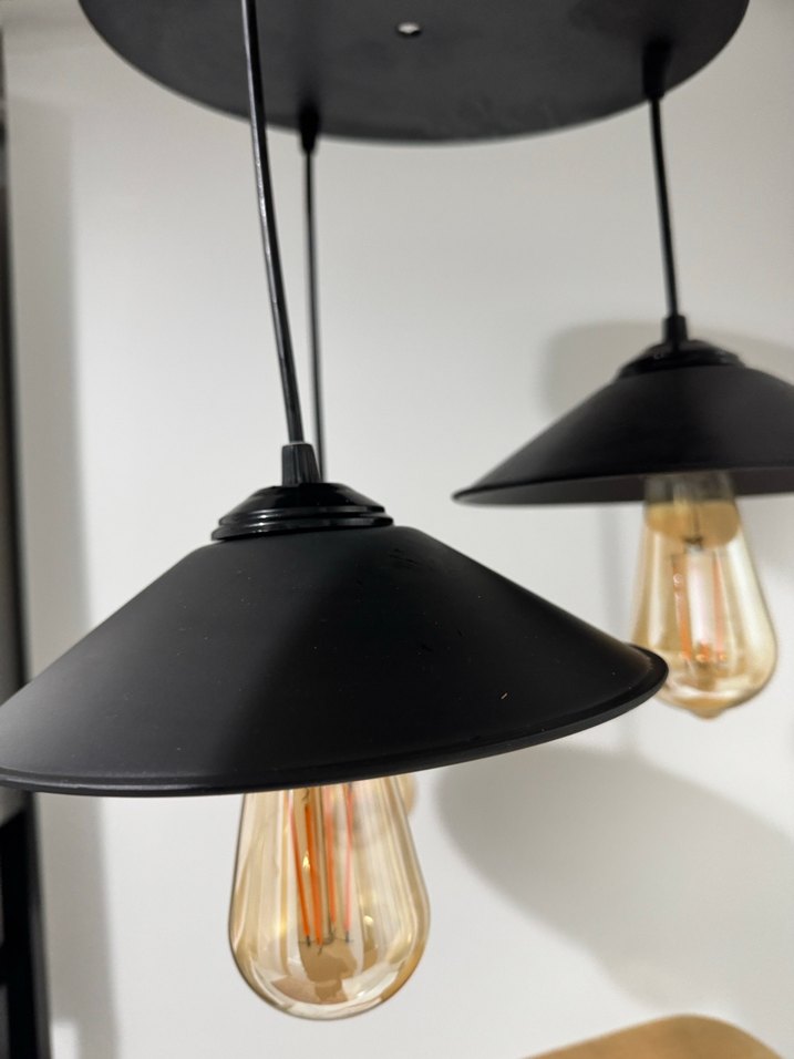 Siyah Çiftli Sarkıt Avize - Görsel 2